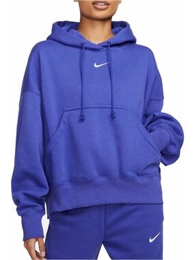 Nike Women’s Sportswear Phoenix Fleece Pullover Hoodie -Lapis
